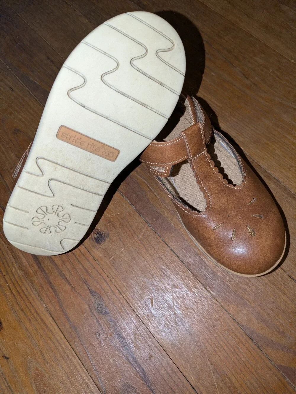 Stride Rite Girls' Brown Mary Jane Shoes